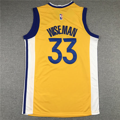 Men's Golden State Warriors James Wiseman Gold Fast Break Team Replica Jersey1