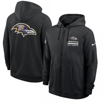 Men's Baltimore Ravens Utility Player Sideline NFL Full-Zip Hoodie