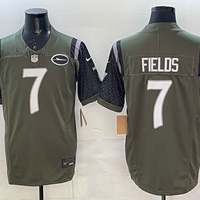 Men's New York Jets Justin Fields #7 Gotham Green 2025 Rivalries Collection Game Jersey