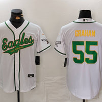 Men's Philadelphia Eagles Brandon Graham #55 White Player Jersey1