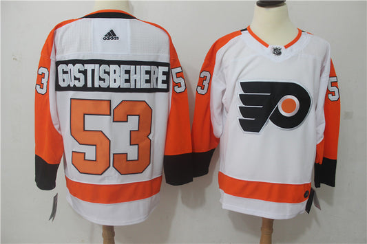 Men's Philadelphia Flyers Shayne Gostisbehere #53 White Player Jersey1