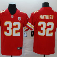 Tyrann Mathieu #32 Kansas City Chiefs Red Game Jersey - JerseysFreak