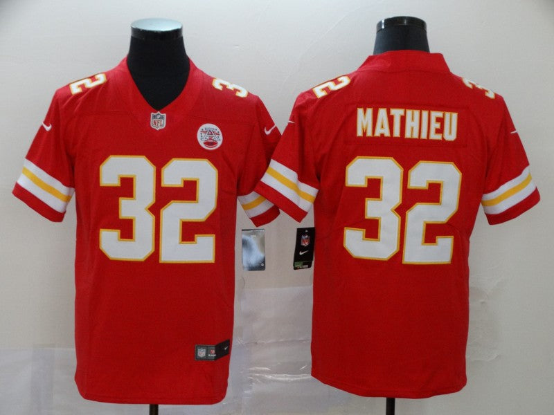 Tyrann Mathieu #32 Kansas City Chiefs Red Game Jersey - JerseysFreak