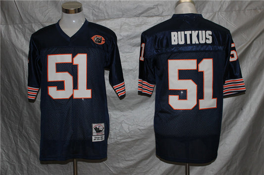 Men's Chicago Bears Dick Butkus Mitchell & Ness Navy Legacy Replica Jersey1