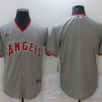 Men's Los Angeles Angels Gray Alternate Replica Team Blank Jersey1