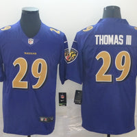 Men's Baltimore Ravens Earl Thomas III #29 Purple Game Player Jersey1