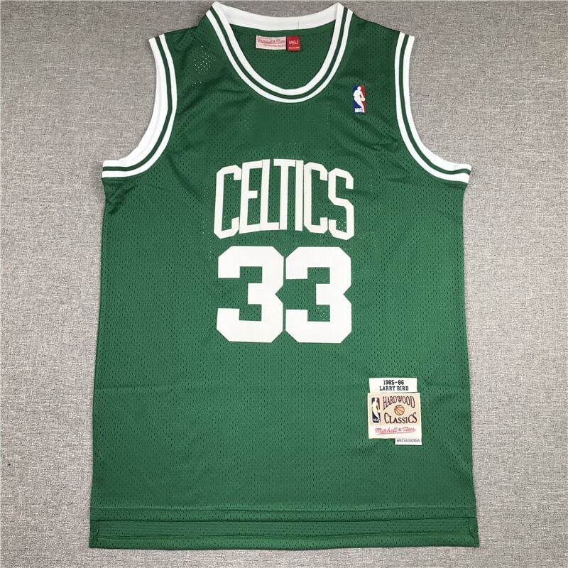 Larry Bird Boston Celtics Green 1985-86 Hardwood Classics Swingman Jersey