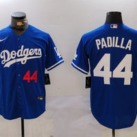 Men's Los Angeles Dodgers Vicente Padilla #44 Royal Replica Player Jersey1
