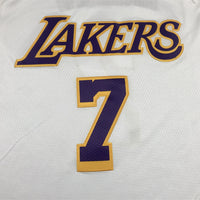 Men's Los Angeles Lakers Carmelo Anthony #7 White Fast Break Replica Jersey1