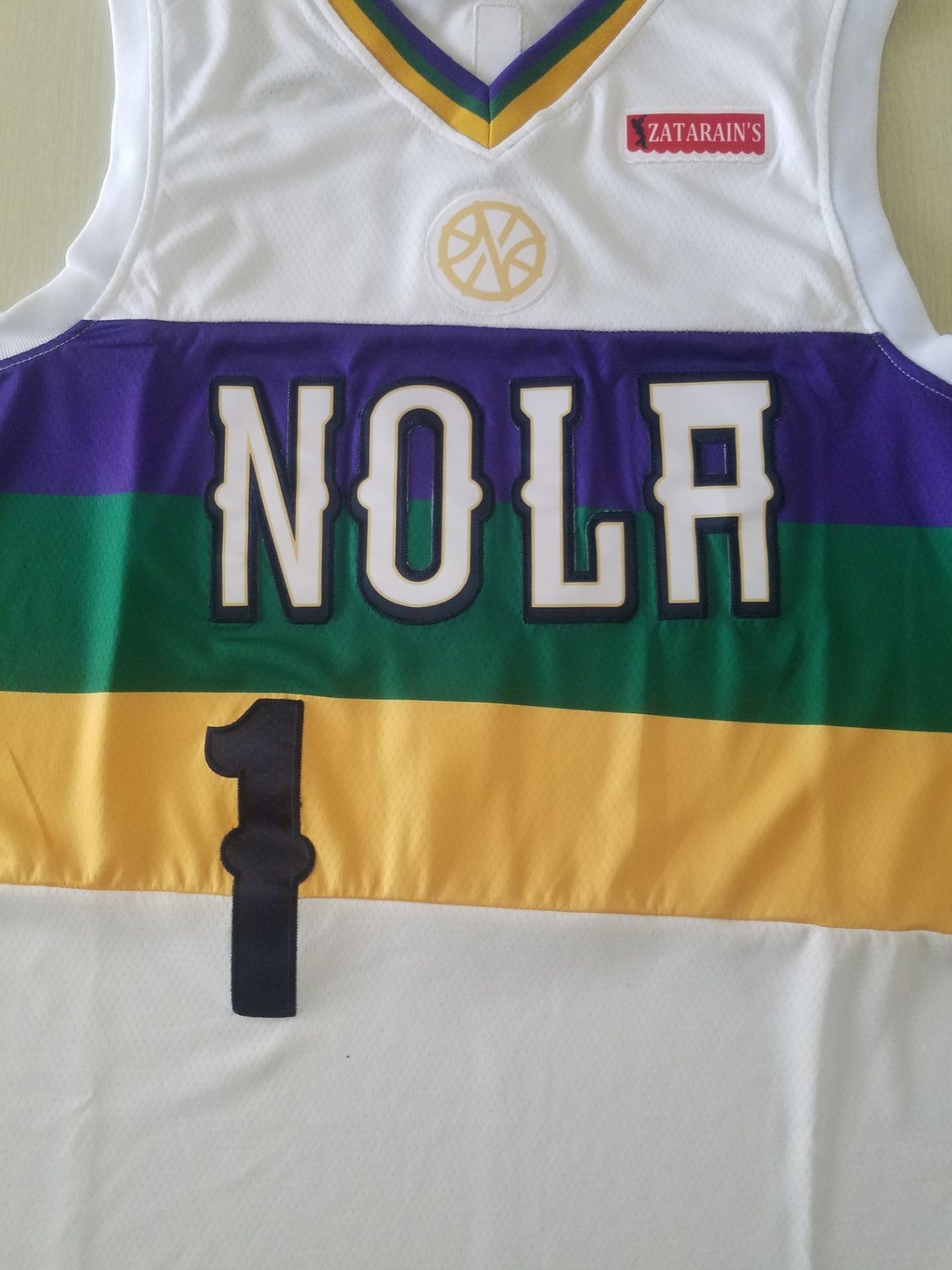 Men's New Orleans Pelicans Zion Williamson #1 NBA White Swingman Player Jersey1