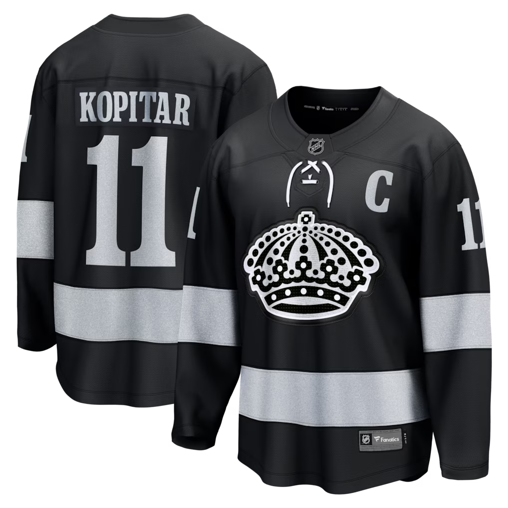 Men's Los Angeles Kings Anze Kopitar #11 Fanatics Black Alternate Breakaway Jersey
