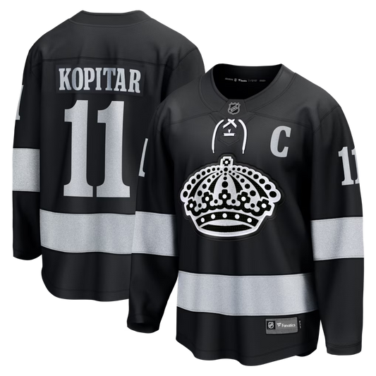 Men's Los Angeles Kings Anze Kopitar #11 Fanatics Black Alternate Breakaway Jersey