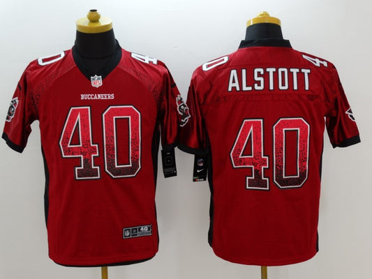 Men's Tampa Bay Buccaneers Mike Alstott #40 Red Game Jersey1