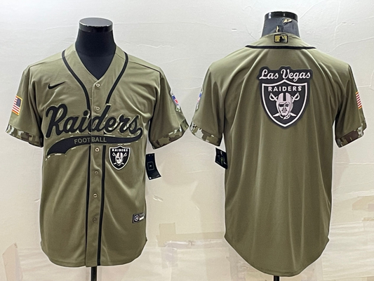Men's Las Vegas Raiders Olive 2022 Salute To Service Limited Jersey1
