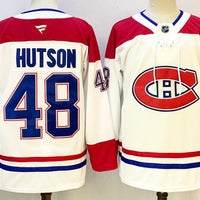 Men's Montreal Canadiens Lane Hutson #48 White Breakaway Player Jersey