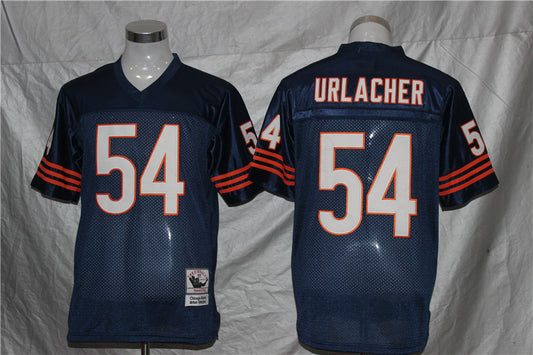 Men's Chicago Bears Brian Urlacher Mitchell & Ness Navy Legacy Replica Player Jersey1