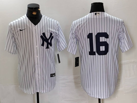 Men's New York Yankees Whitney Ford #16 White Replica Player Name Jersey1