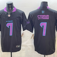 Men's Houston Texans C.J. Stroud #7 Black Player Game Jersey