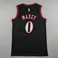 Tyrese Maxey Philadelphia 76ers Black Classic Edition Jersey - 2
