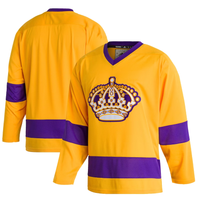 Men's Los Angeles Kings Gold Team Classics Authentic Blank Jersey1