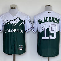 Men's Colorado Rockies Charlie Blackmon #19 Green City Connect Replica Player Jersey1