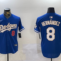 Men's Los Angeles Dodgers Enrique Hernandez #8 Blue Game Jersey1