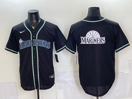 Men's Seattle Mariners Fashion Limited Black Out Jersey