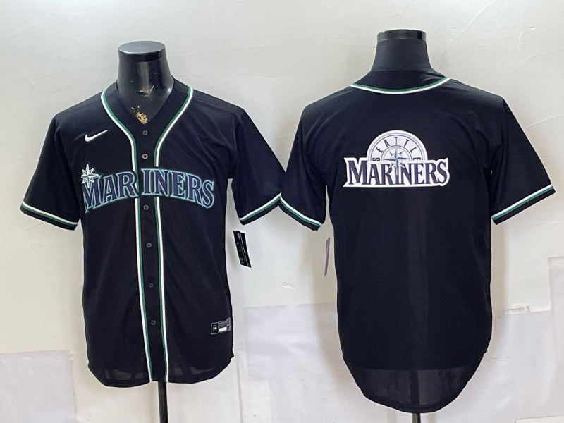 Men's Seattle Mariners Fashion Limited Black Out Jersey