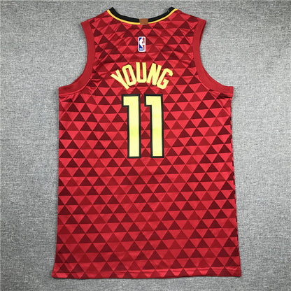 Men's Atlanta Hawks Trae Young #11 NBA Red Swingman Jersey1