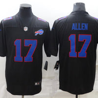 Josh Allen #17 Buffalo Bills Black Game Jersey - JerseysFreak