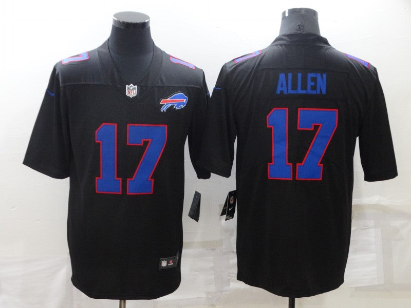 Josh Allen #17 Buffalo Bills Black Game Jersey - JerseysFreak