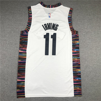 Men's Brooklyn Nets Kyrie Irving #11 White Swingman Jersey1 - City Edition