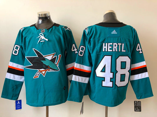 Men's San Jose Sharks Tomas Hertl #48 Teal Breakaway Player Jersey1