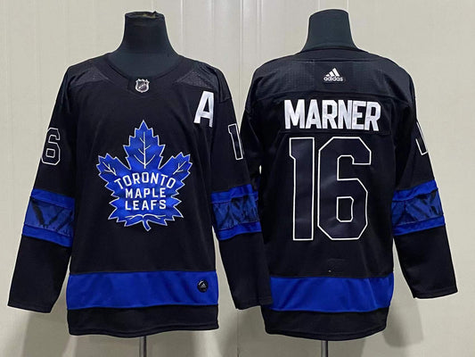 Men's Toronto Maple Leafs Mitch Marner #16 Black Player Game Jersey1