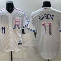 Men's Kansas City Royals Maikel Garcia #11 White 2026 City Connect Stadium Jersey