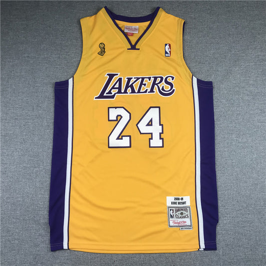 Men's Los Angeles Lakers Kobe Bryant 2008-09 Hardwood Classics Authentic Jersey1