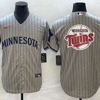 Men's Minnesota Twins Gray Alternate Replica Team Jersey1