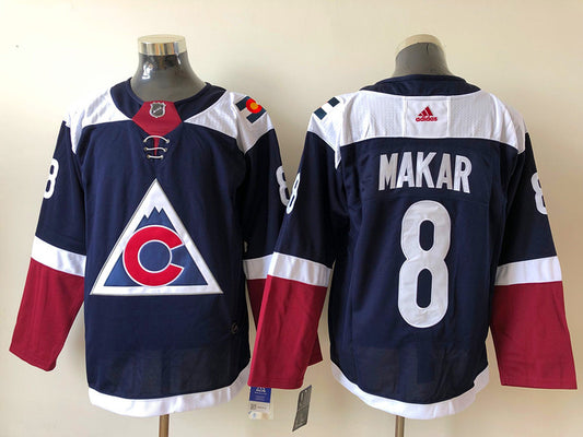 Men's Colorado Avalanche Cale Makar #8 Navy Breakaway Player Jersey1