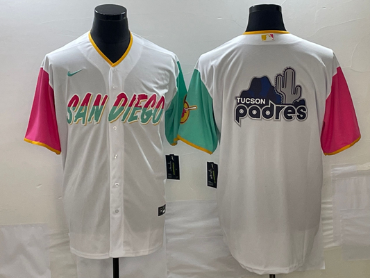 Men's San Diego Padres White City Connect Replica Team Jersey1