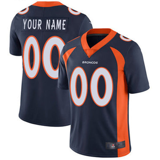 Custom1 Denver Broncos Navy Vapor Untouchable Player Limited Jersey1 Stitched Jersey1 American Football Jerseys