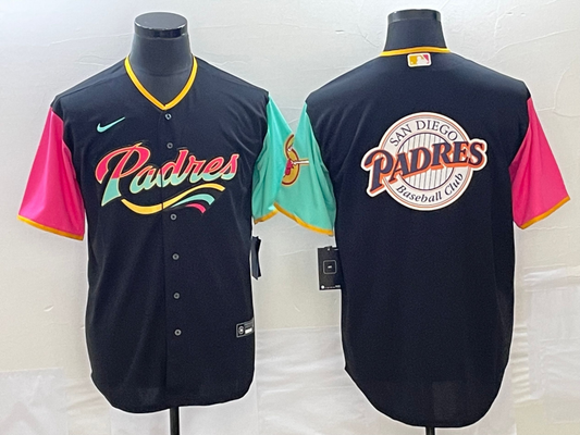 Men's San Diego Padres Black City Connect Replica Player Jersey1