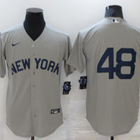 Men's New York Yankees Anthony Rizzo #48 Gray Replica Player Name Jersey1