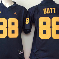 Men's Michigan Wolverines Jake Butt #88 Navy Alumni Player Game Jersey