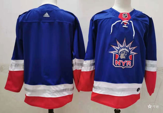 Men's New York Rangers Blue Blank Player Jersey1