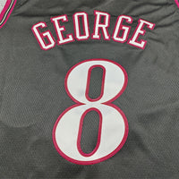 Men's Philadelphia 76ers Paul George #8 Black Swingman Jersey - Classic Edition