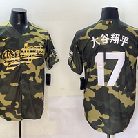 Men's Los Angeles Dodgers Shohei Ohtani #17 Camouflage Player Jersey1