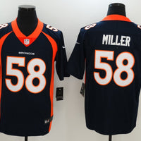 Men's Denver Broncos Von Miller #58 Navy Game Jersey1