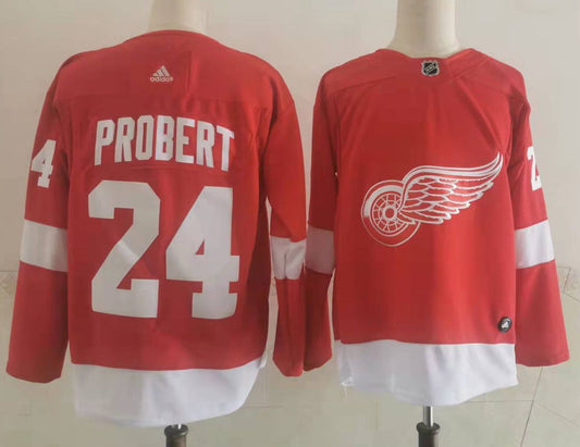 Men's Detroit Red Wings Bob Probert#24 Red Breakaway Player Jersey1