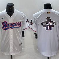 Men's Texas Rangers White 2024 Gold Collection Player Jersey1