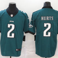 Men's Philadelphia Eagles Jalen Hurts #2 Midnight Green Game Jersey1